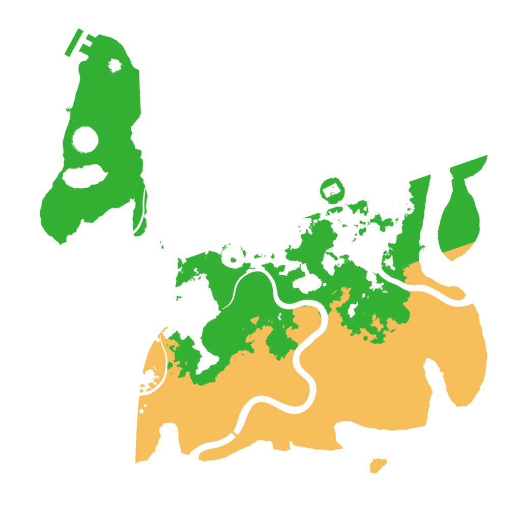 Biome Rust Map: Procedural Map, Size: 3550, Seed: 883034