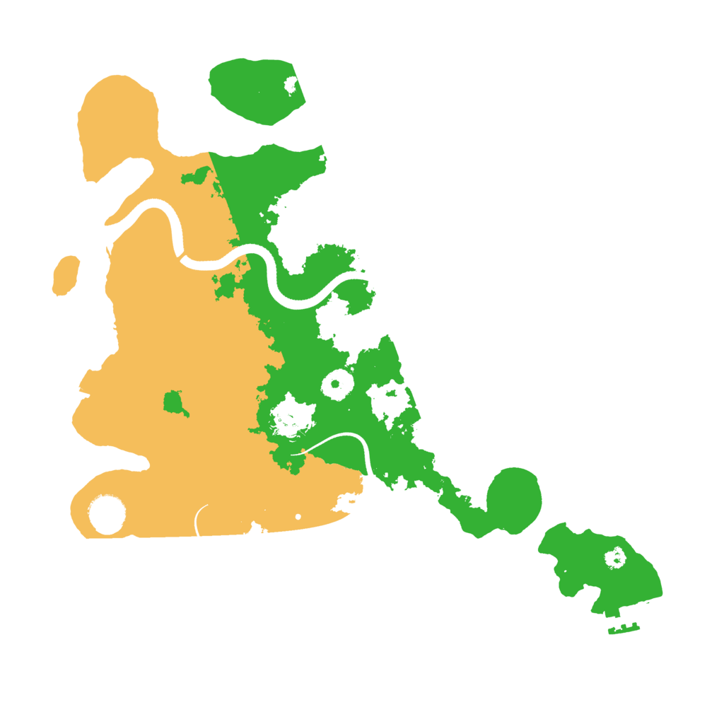 Biome Rust Map: Procedural Map, Size: 3500, Seed: 14122