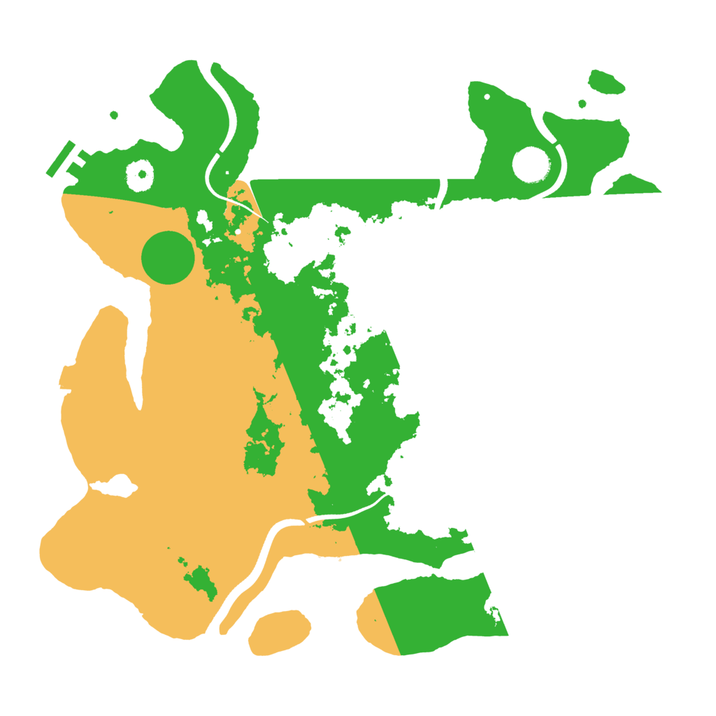 Biome Rust Map: Procedural Map, Size: 3550, Seed: 812586