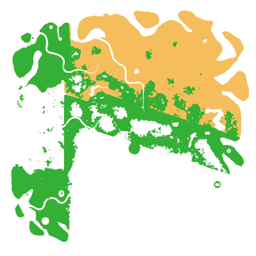 Biome Rust Map: Procedural Map, Size: 6000, Seed: 165115