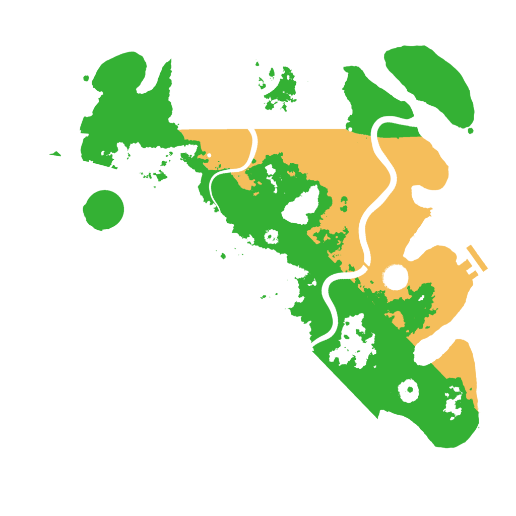 Biome Rust Map: Procedural Map, Size: 3550, Seed: 257656
