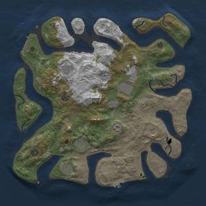 Thumbnail Rust Map: Procedural Map, Size: 4000, Seed: 784512, 16 Monuments