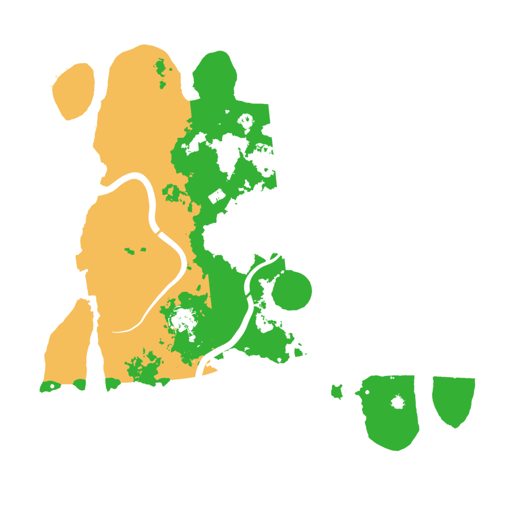 Biome Rust Map: Procedural Map, Size: 3550, Seed: 255606