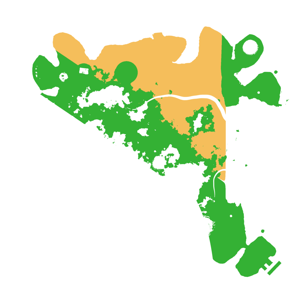 Biome Rust Map: Procedural Map, Size: 3550, Seed: 790797