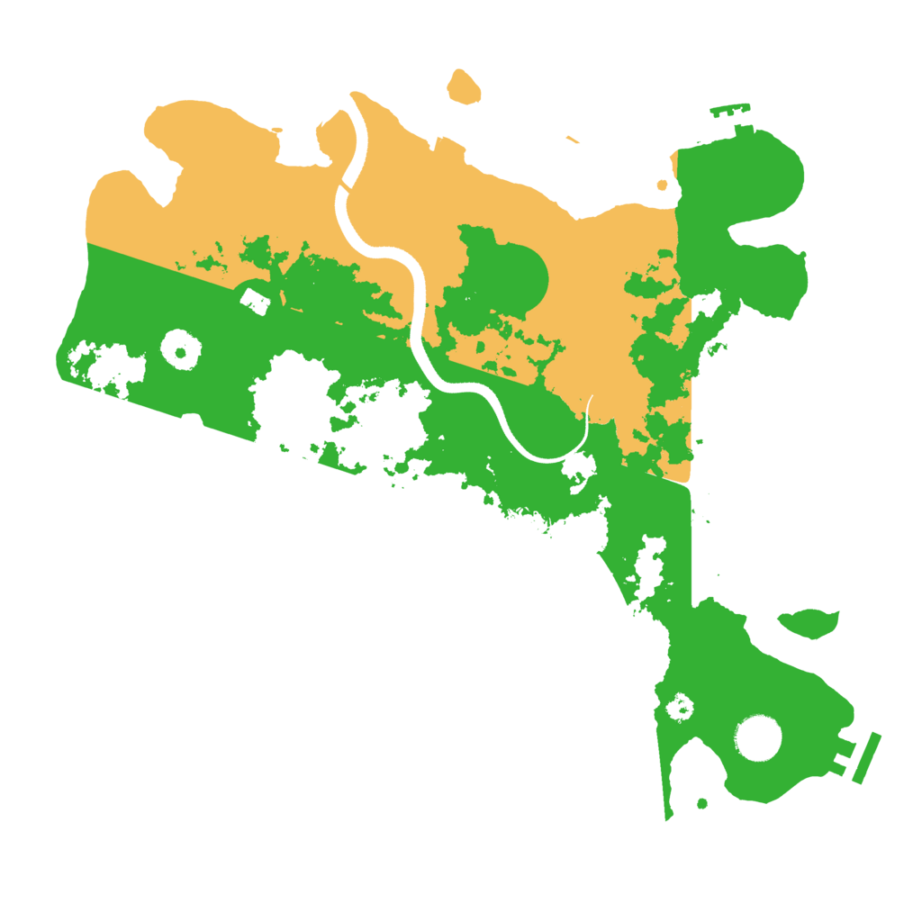 Biome Rust Map: Procedural Map, Size: 3500, Seed: 54154242