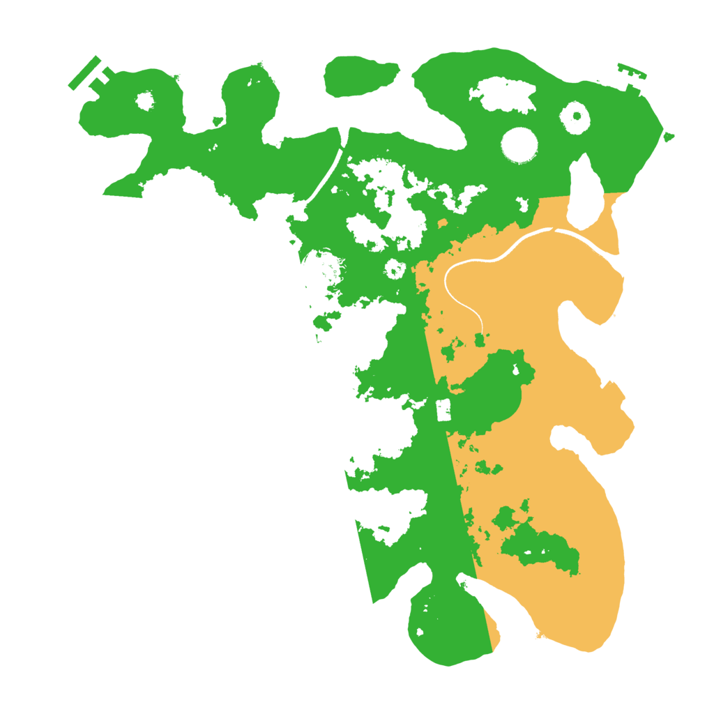 Biome Rust Map: Procedural Map, Size: 3500, Seed: 650860638