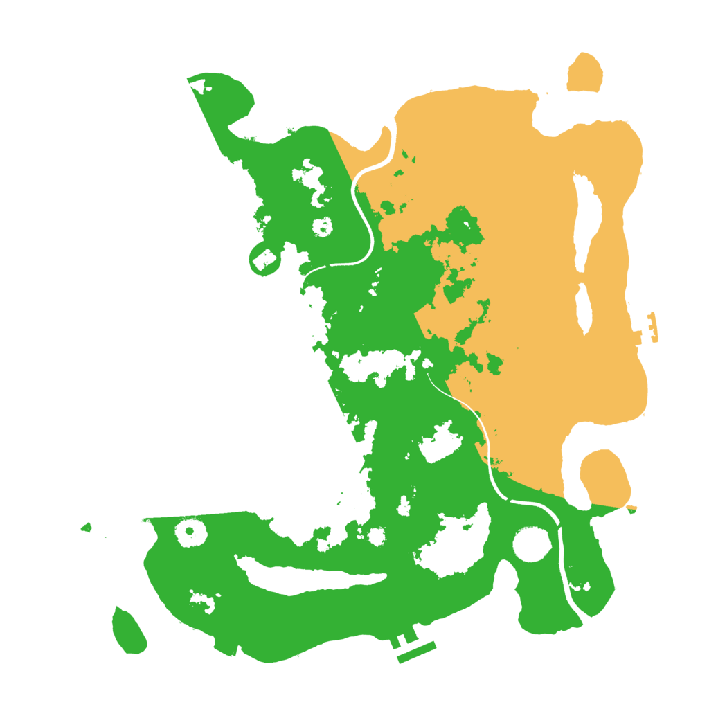 Biome Rust Map: Procedural Map, Size: 3550, Seed: 350175