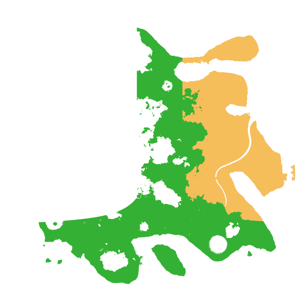 Biome Rust Map: Procedural Map, Size: 3000, Seed: 439548