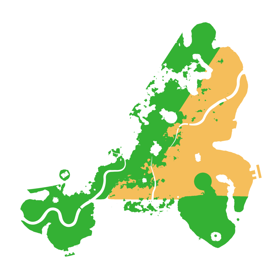 Biome Rust Map: Procedural Map, Size: 4000, Seed: 464771