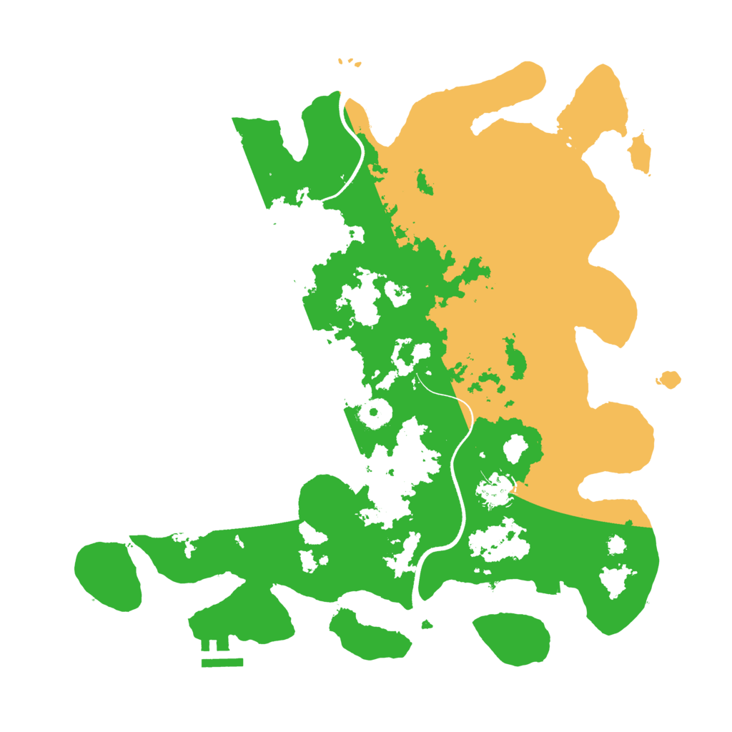 Biome Rust Map: Procedural Map, Size: 3550, Seed: 411617