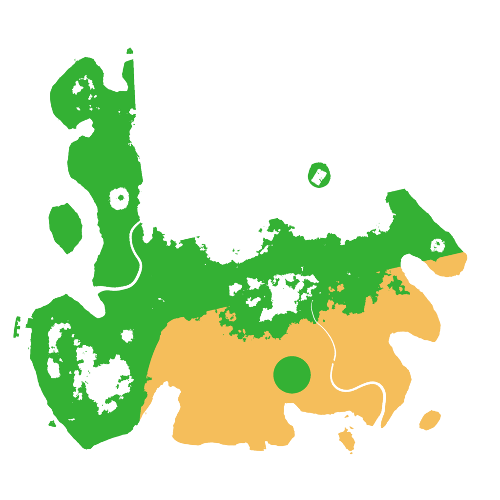 Biome Rust Map: Procedural Map, Size: 3550, Seed: 57104