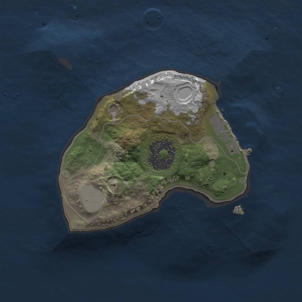 Rust Map: Procedural Map, Size: 1500, Seed: 41, 5 Monuments