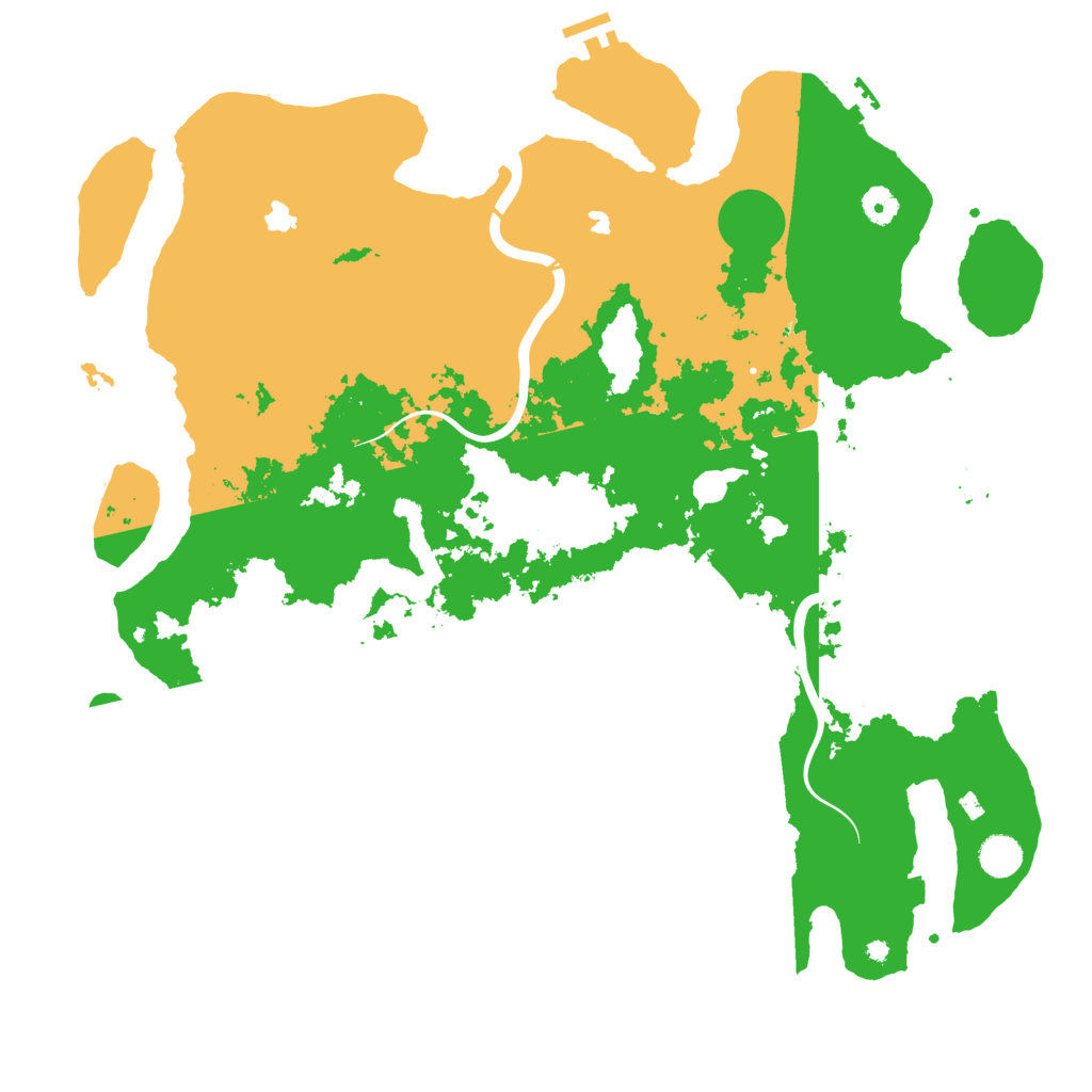 Biome Rust Map: Procedural Map, Size: 4500, Seed: 1828563269