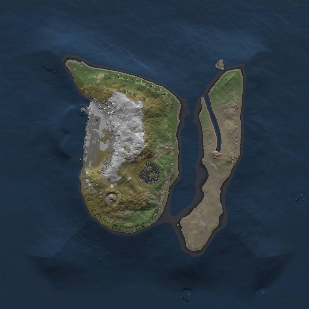 Rust Map: Procedural Map, Size: 1500, Seed: 65866, 5 Monuments