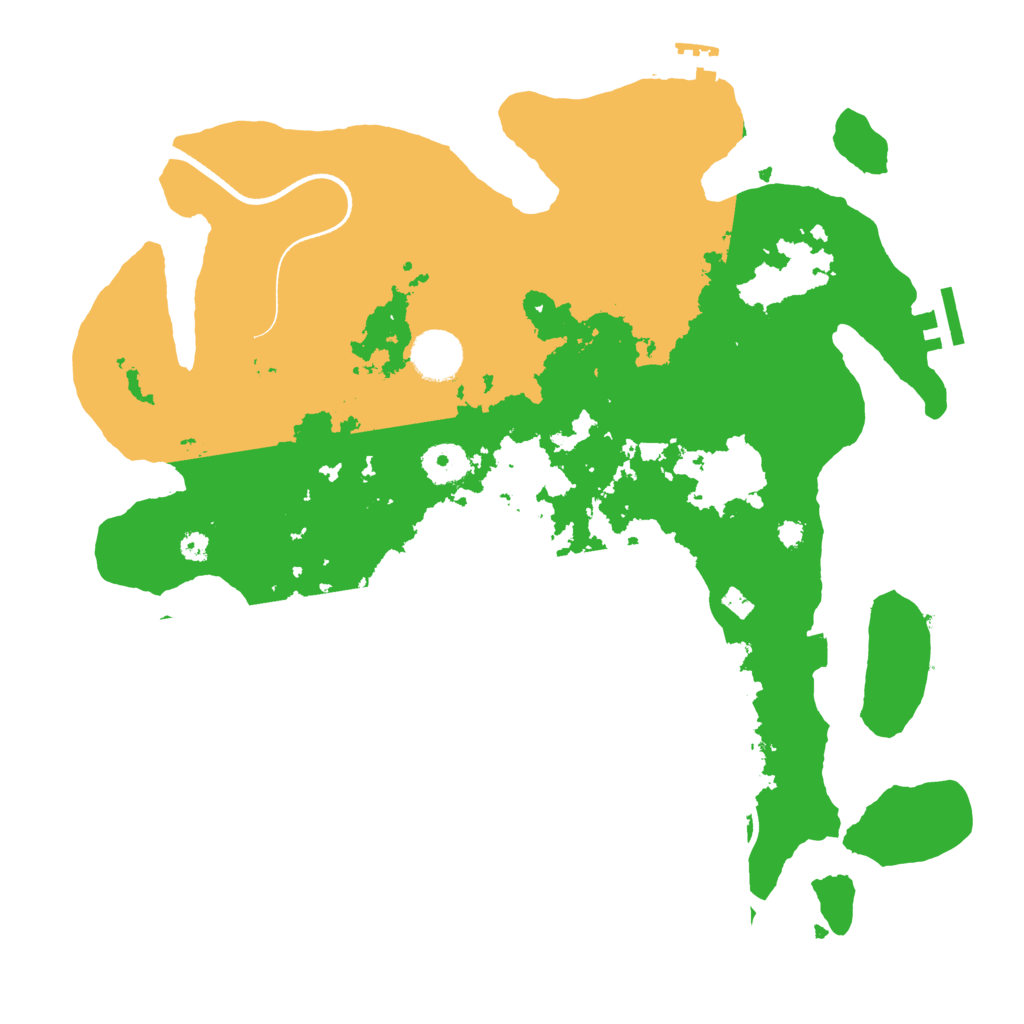 Biome Rust Map: Procedural Map, Size: 3550, Seed: 501636