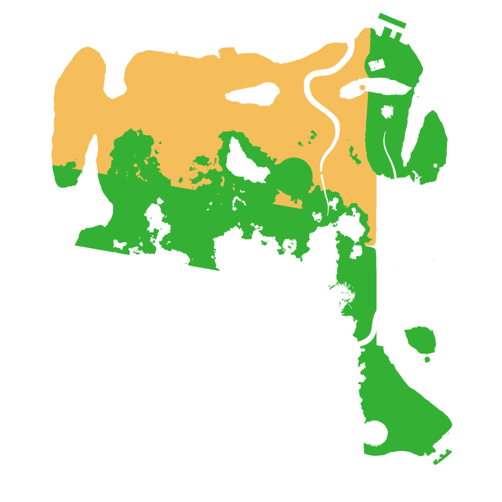 Biome Rust Map: Procedural Map, Size: 3550, Seed: 381946