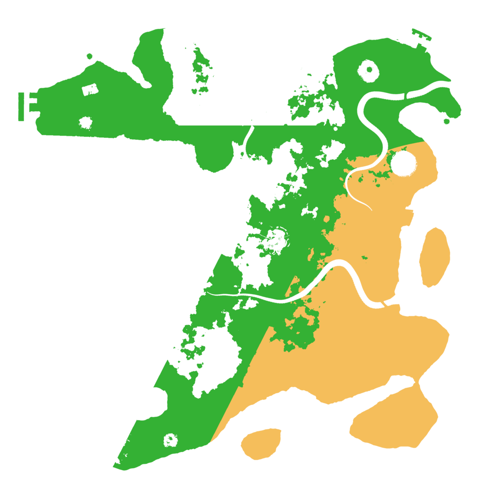 Biome Rust Map: Procedural Map, Size: 3550, Seed: 793437