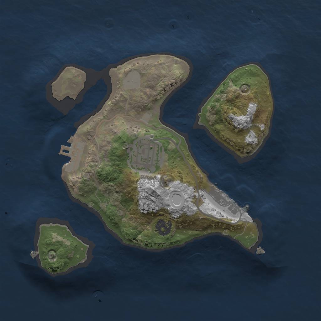 Rust Map: Procedural Map, Size: 2000, Seed: 652463124, 8 Monuments