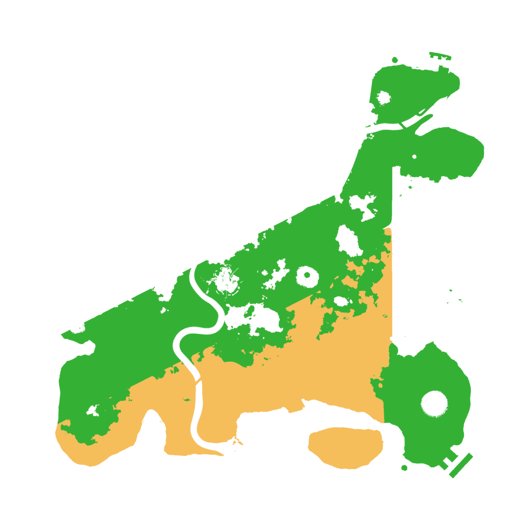 Biome Rust Map: Procedural Map, Size: 3550, Seed: 842761