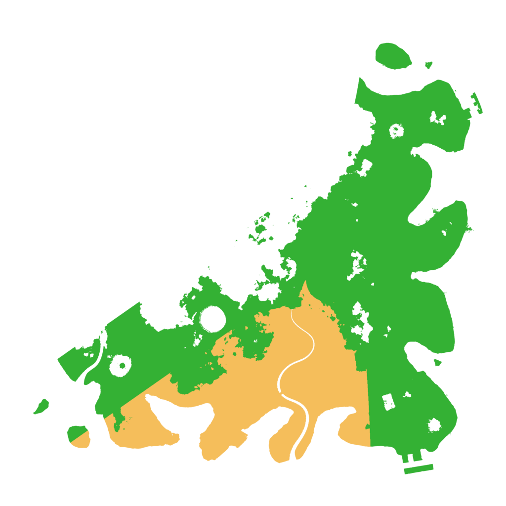 Biome Rust Map: Procedural Map, Size: 3500, Seed: 293645