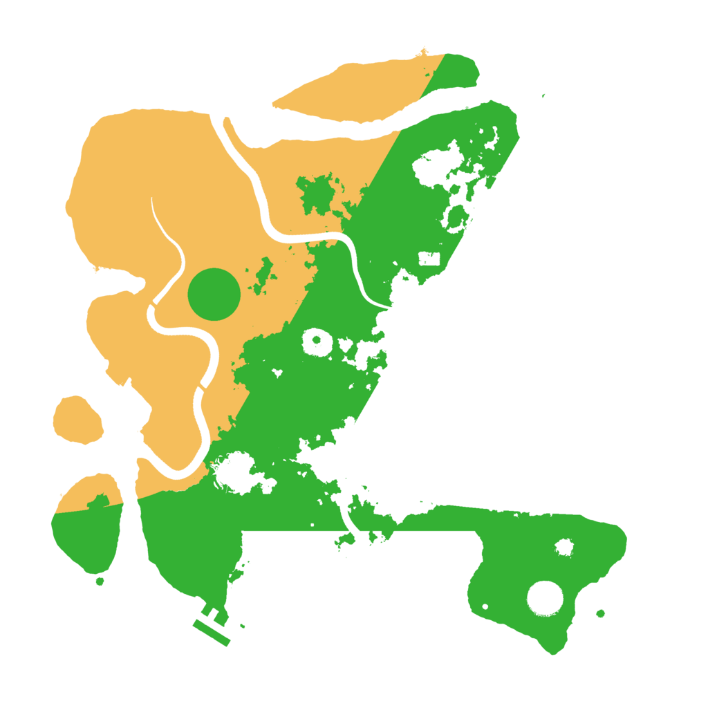 Biome Rust Map: Procedural Map, Size: 3550, Seed: 613154