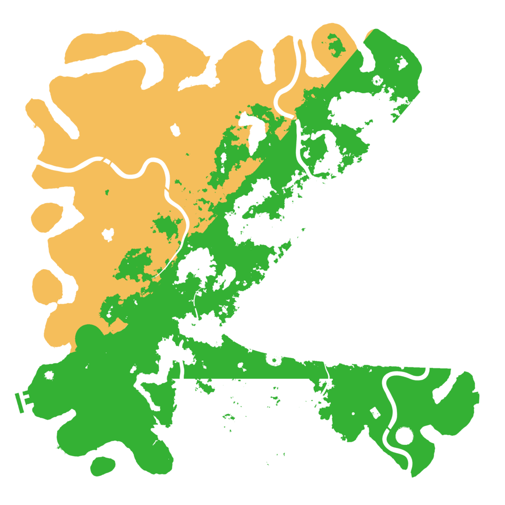Biome Rust Map: Procedural Map, Size: 5000, Seed: 20211219