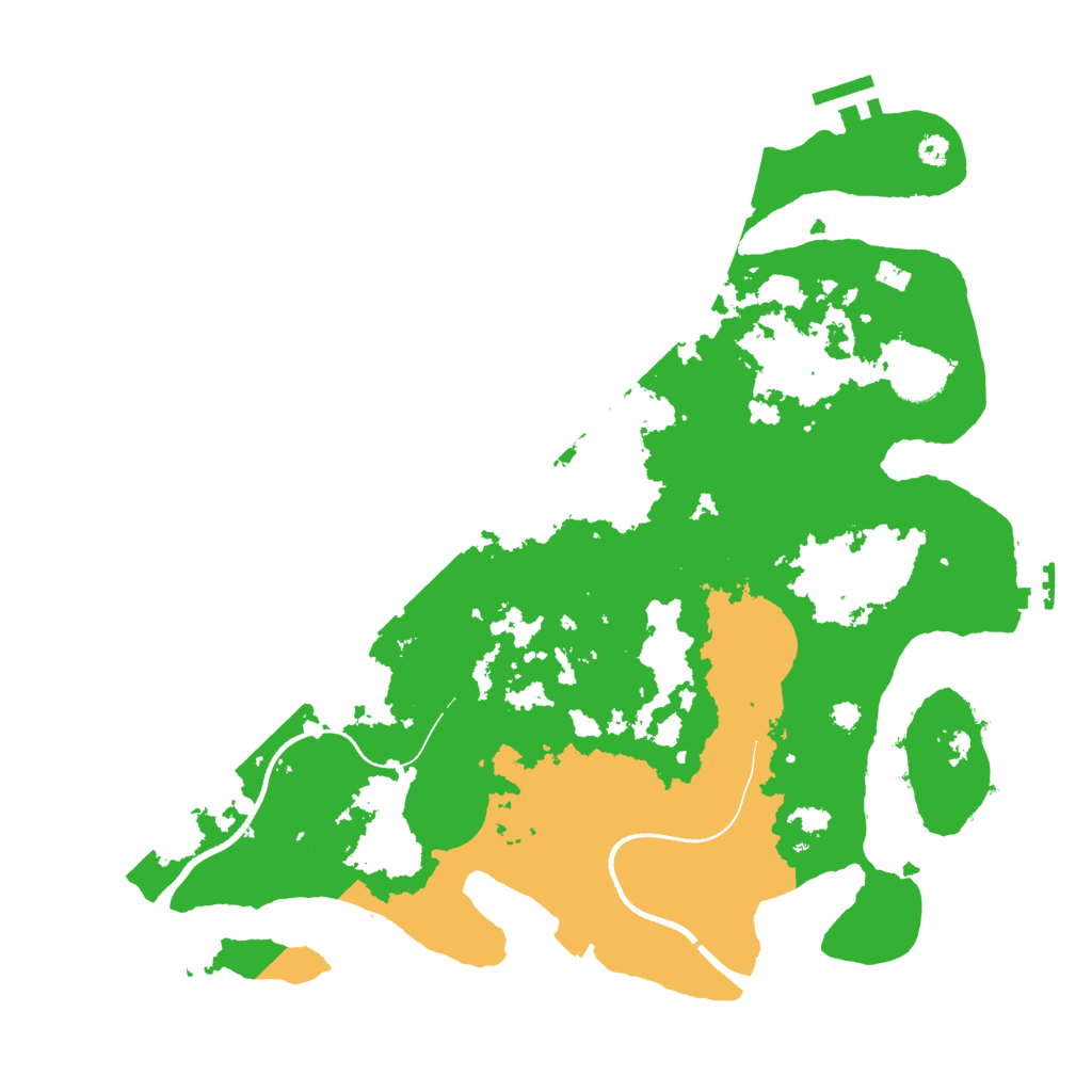 Biome Rust Map: Procedural Map, Size: 3550, Seed: 269479