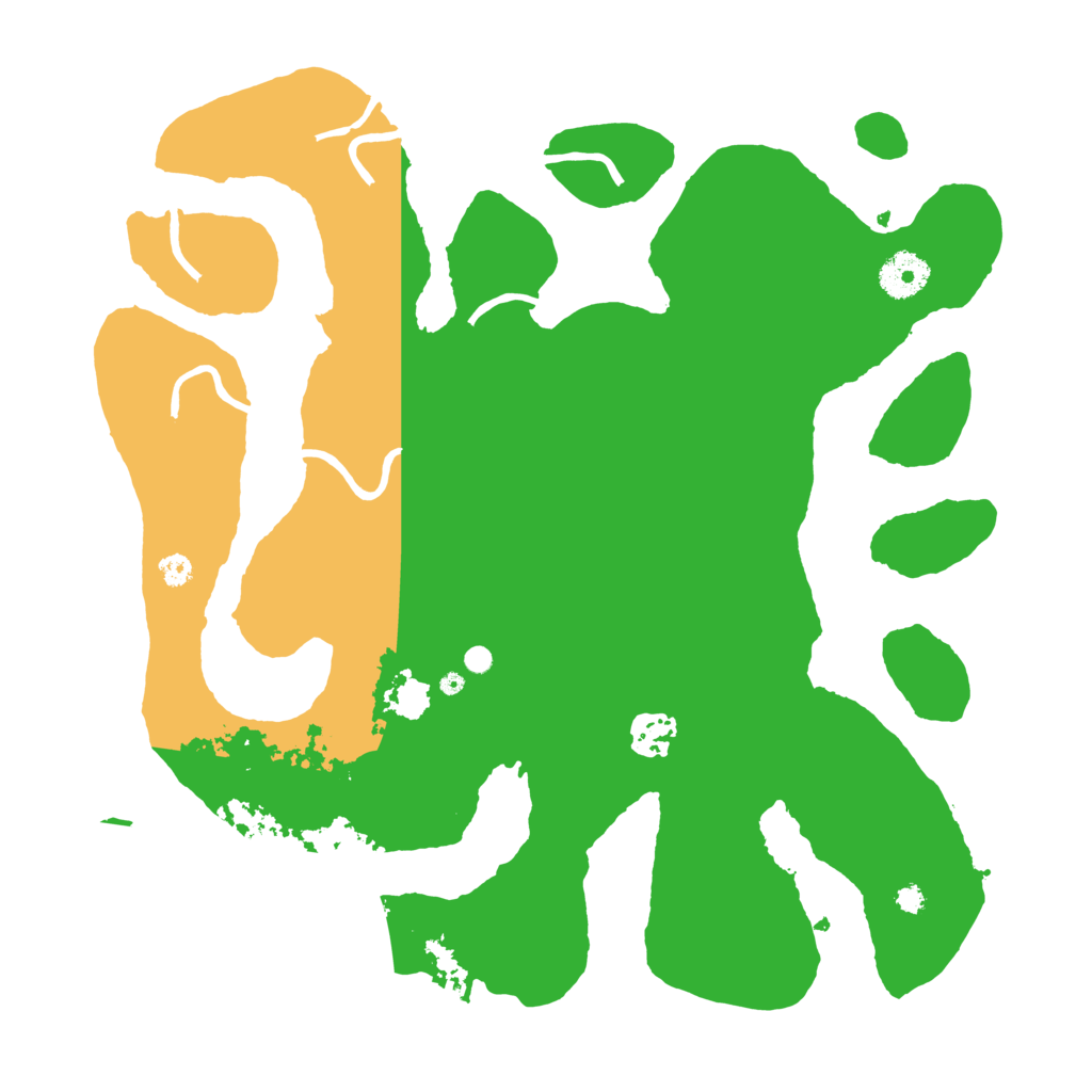 Biome Rust Map: Procedural Map, Size: 3500, Seed: 28035