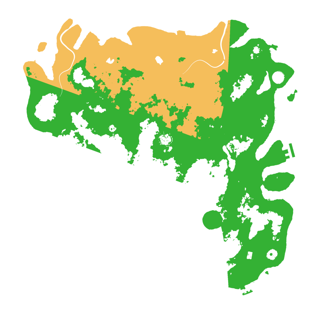 Biome Rust Map: Procedural Map, Size: 4500, Seed: 49103