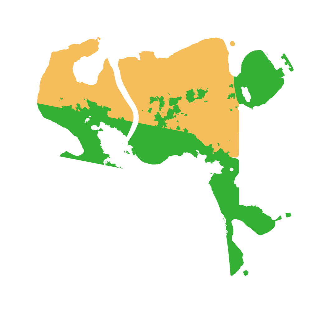 Biome Rust Map: Procedural Map, Size: 2500, Seed: 15326