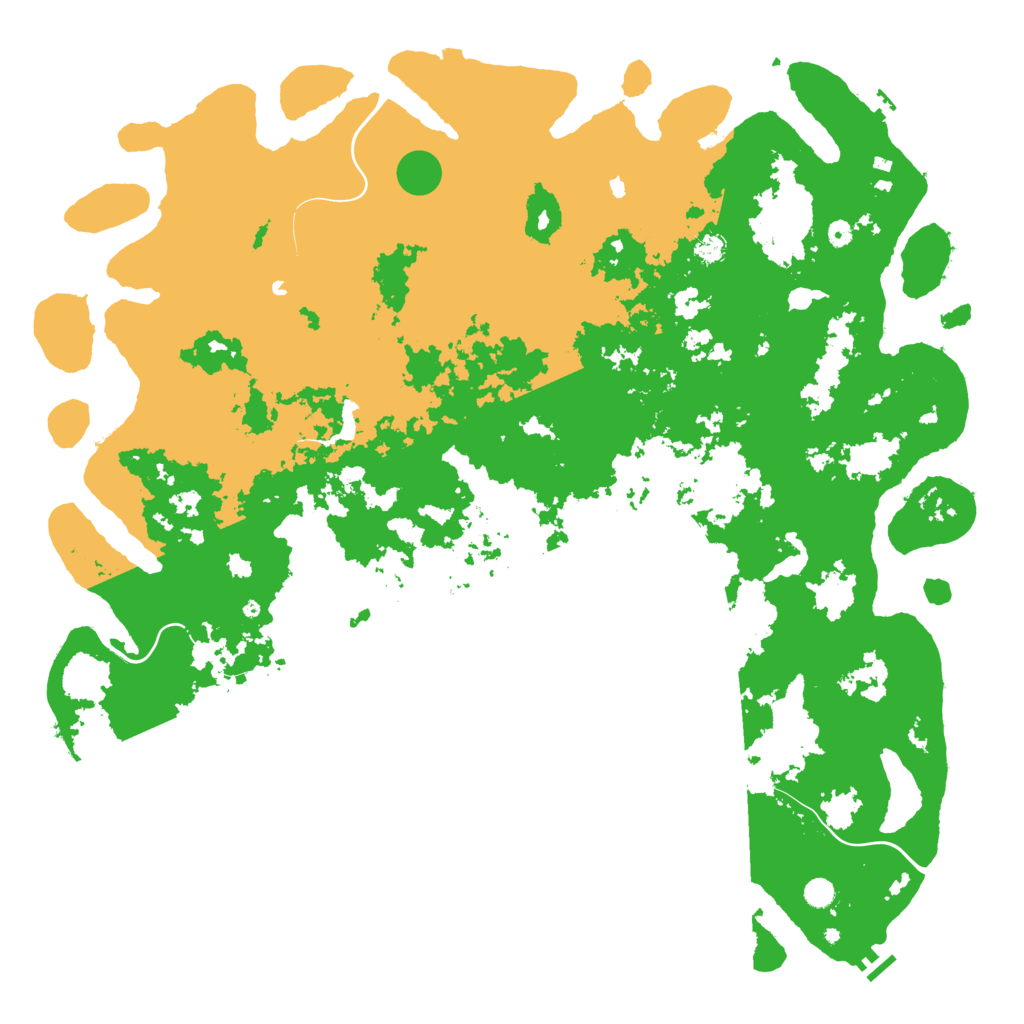 Biome Rust Map: Procedural Map, Size: 6000, Seed: 318036523
