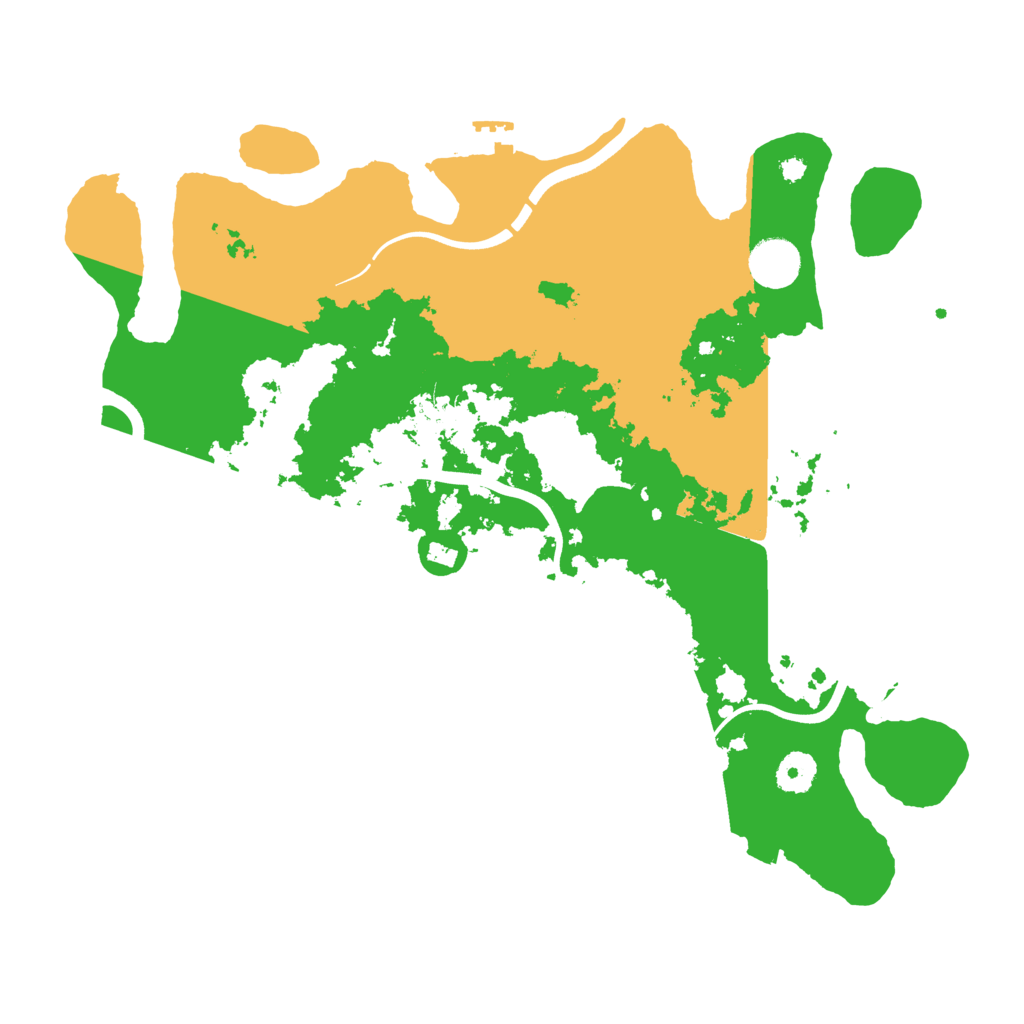 Biome Rust Map: Procedural Map, Size: 3800, Seed: 689777
