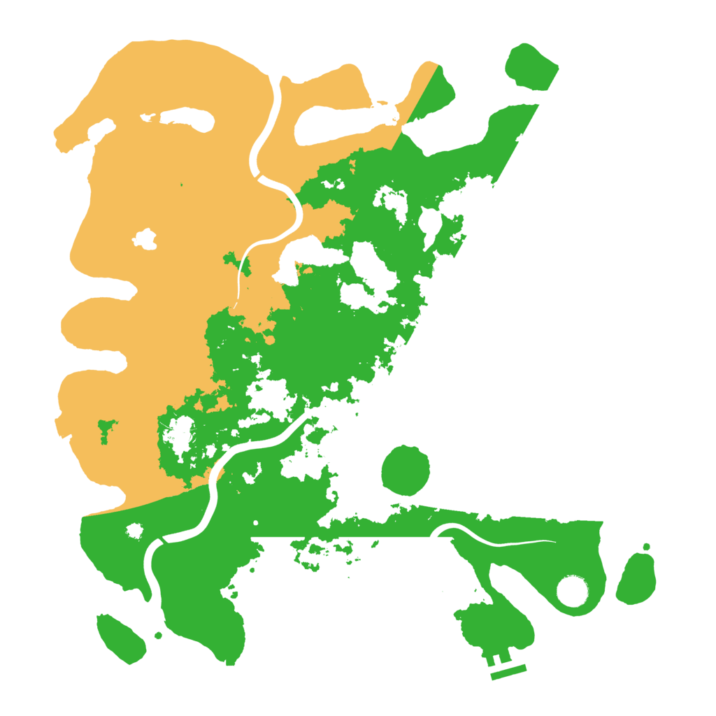 Biome Rust Map: Procedural Map, Size: 4000, Seed: 93256