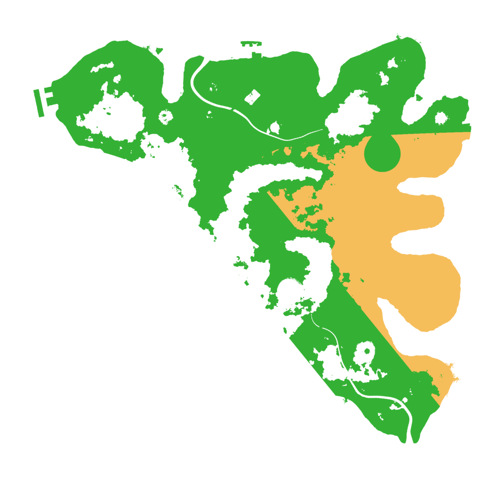 Biome Rust Map: Procedural Map, Size: 3600, Seed: 1505394706