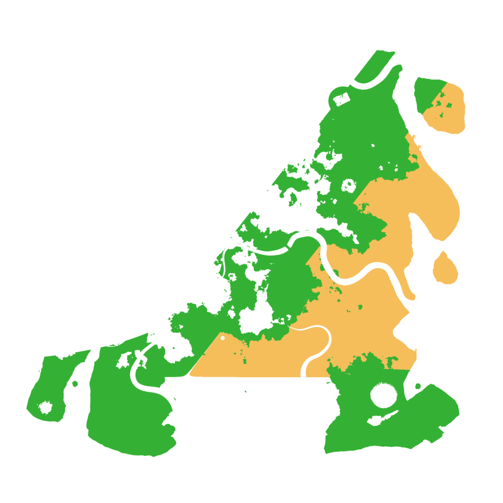 Biome Rust Map: Procedural Map, Size: 3550, Seed: 661607