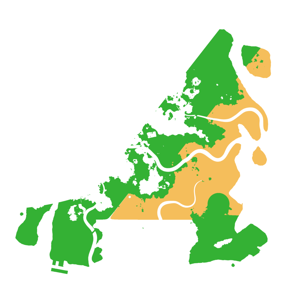 Biome Rust Map: Procedural Map, Size: 3550, Seed: 661607