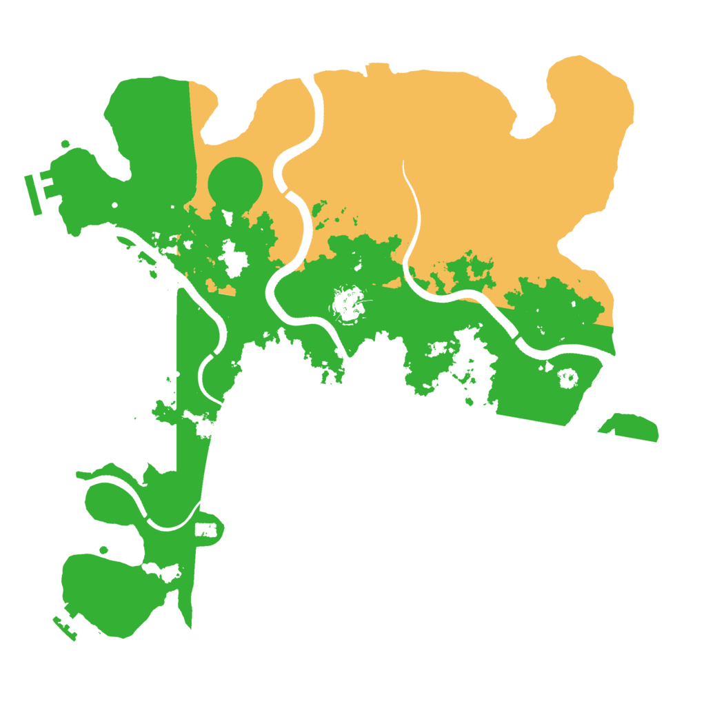 Biome Rust Map: Procedural Map, Size: 3500, Seed: 132204489