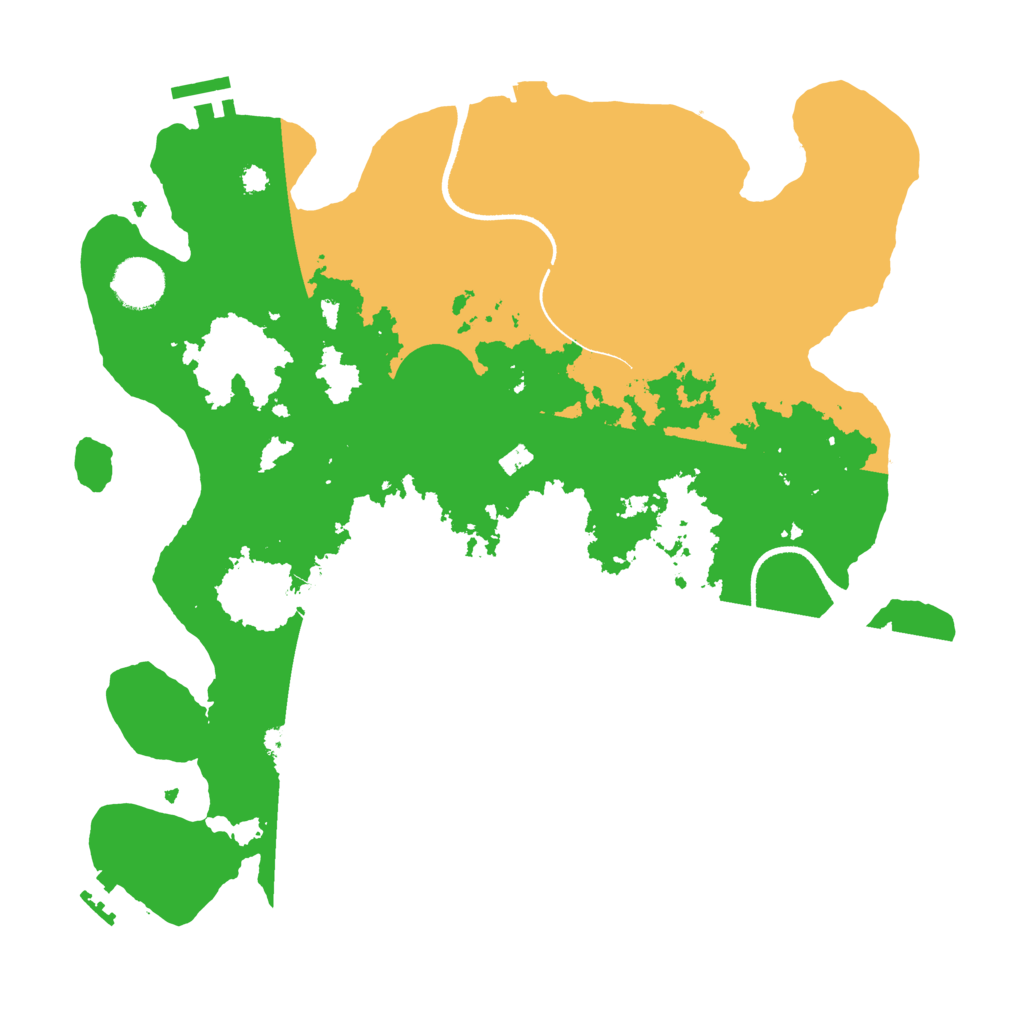 Biome Rust Map: Procedural Map, Size: 3500, Seed: 132204489