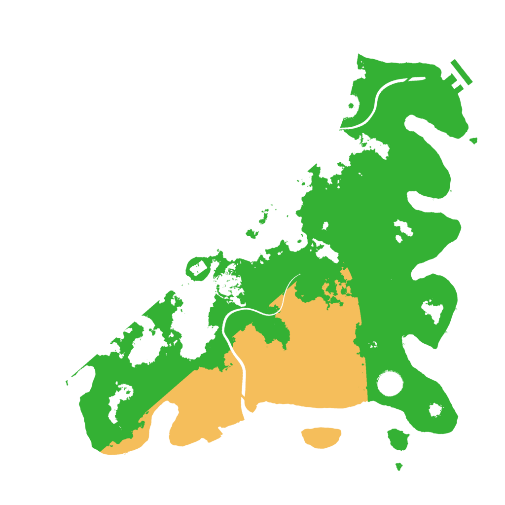 Biome Rust Map: Procedural Map, Size: 3500, Seed: 2147483635