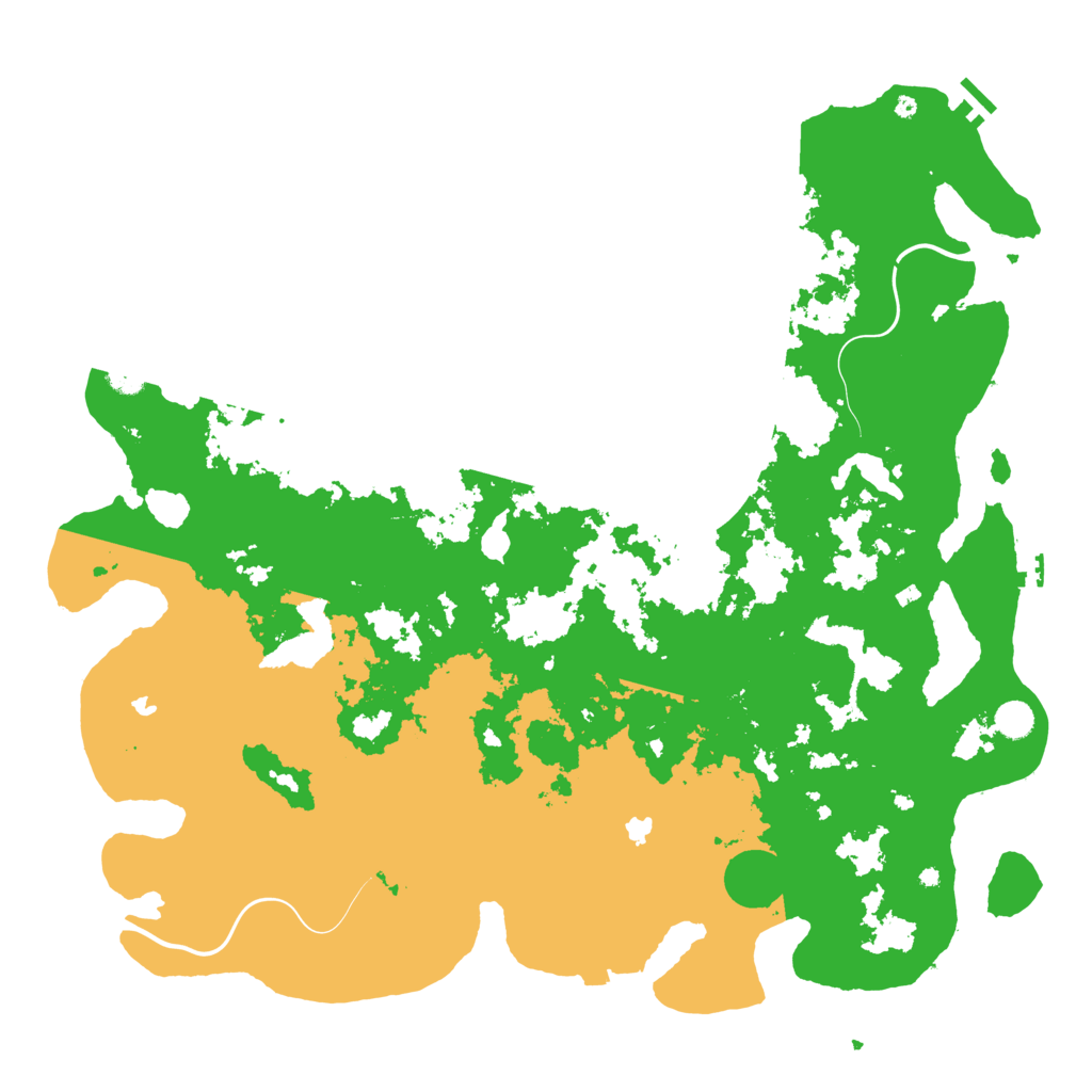 Biome Rust Map: Procedural Map, Size: 5000, Seed: 92122
