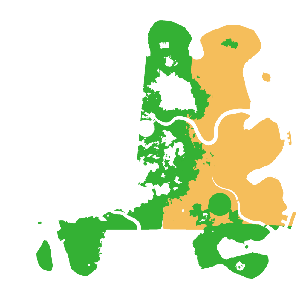 Biome Rust Map: Procedural Map, Size: 3550, Seed: 890963