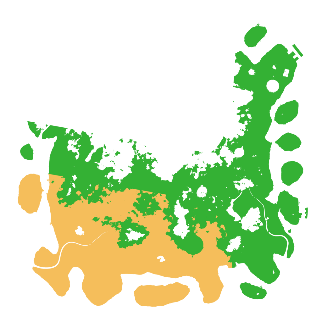 Biome Rust Map: Procedural Map, Size: 4500, Seed: 897364