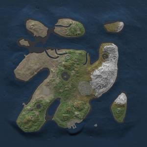 Thumbnail Rust Map: Procedural Map, Size: 2500, Seed: 123123, 8 Monuments