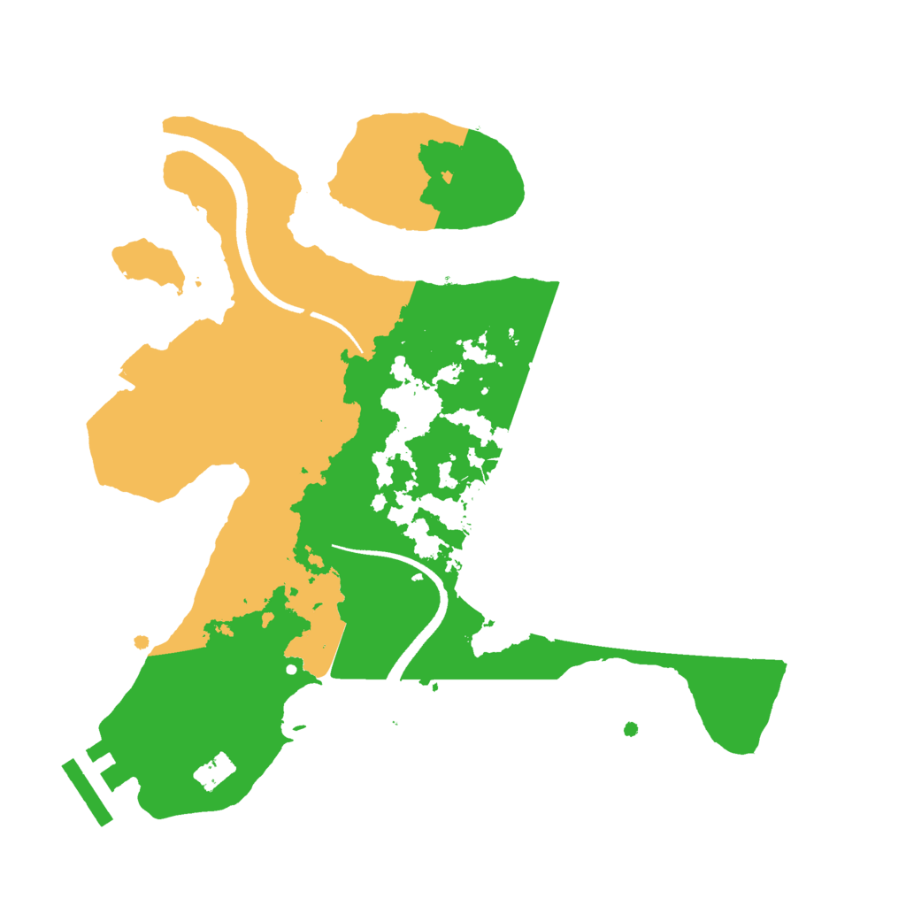 Biome Rust Map: Procedural Map, Size: 2500, Seed: 123123