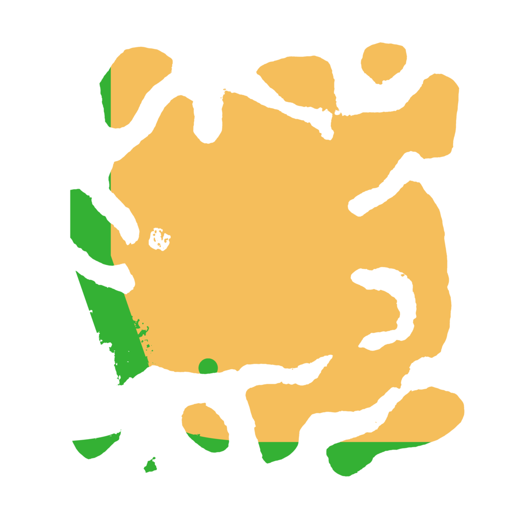 Biome Rust Map: Barren, Size: 3500, Seed: 43253246