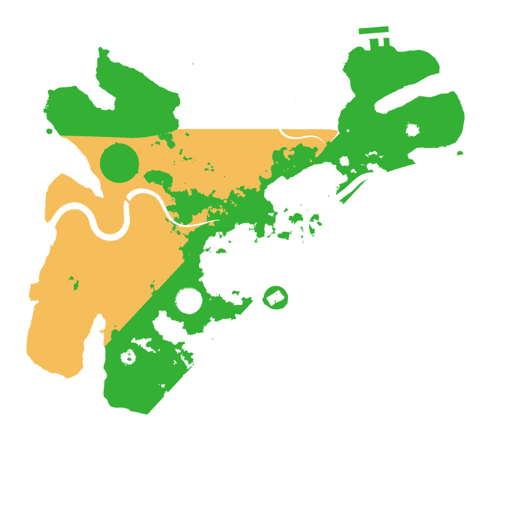 Biome Rust Map: Procedural Map, Size: 3500, Seed: 1064151