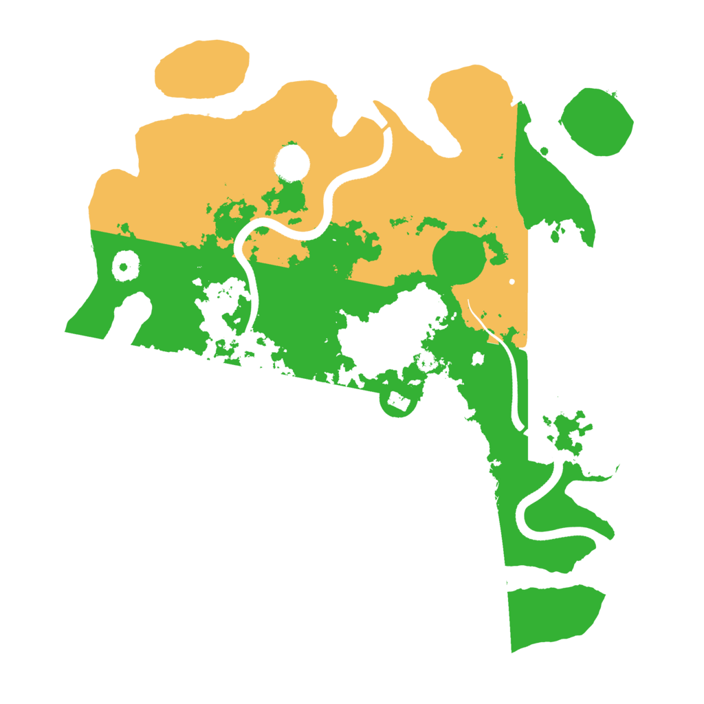 Biome Rust Map: Procedural Map, Size: 3550, Seed: 259150