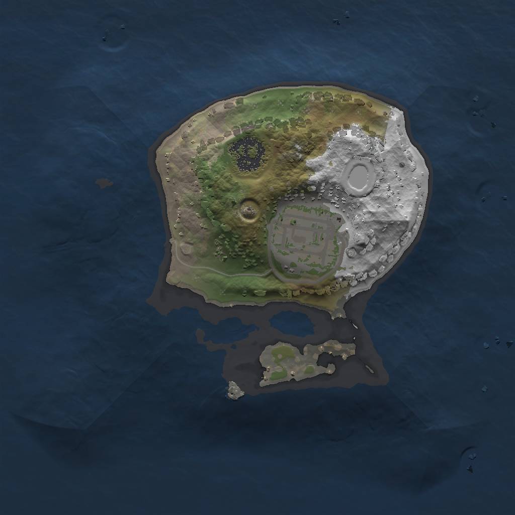 Rust Map: Procedural Map, Size: 1500, Seed: 1662760389, 5 Monuments