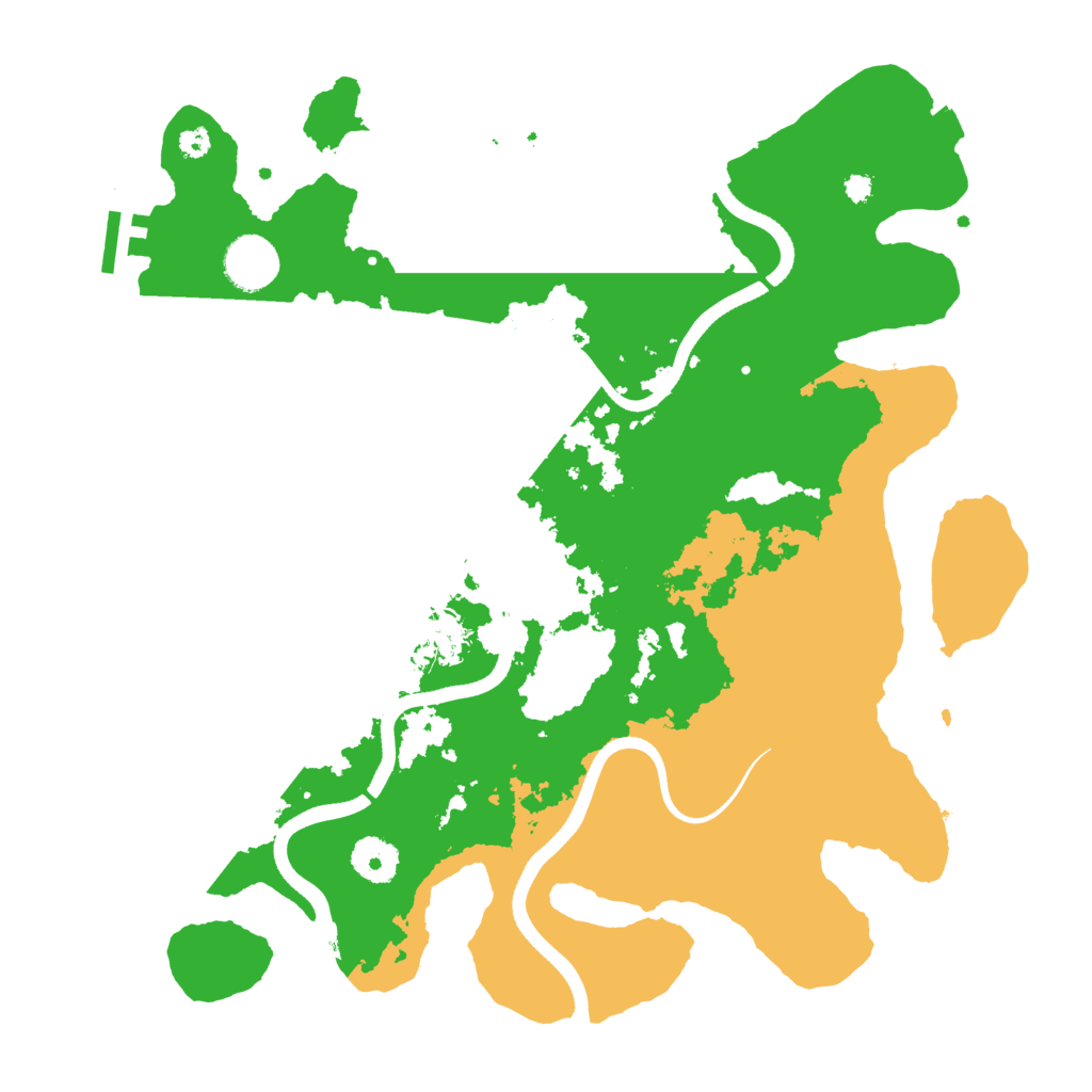 Biome Rust Map: Procedural Map, Size: 3550, Seed: 322858