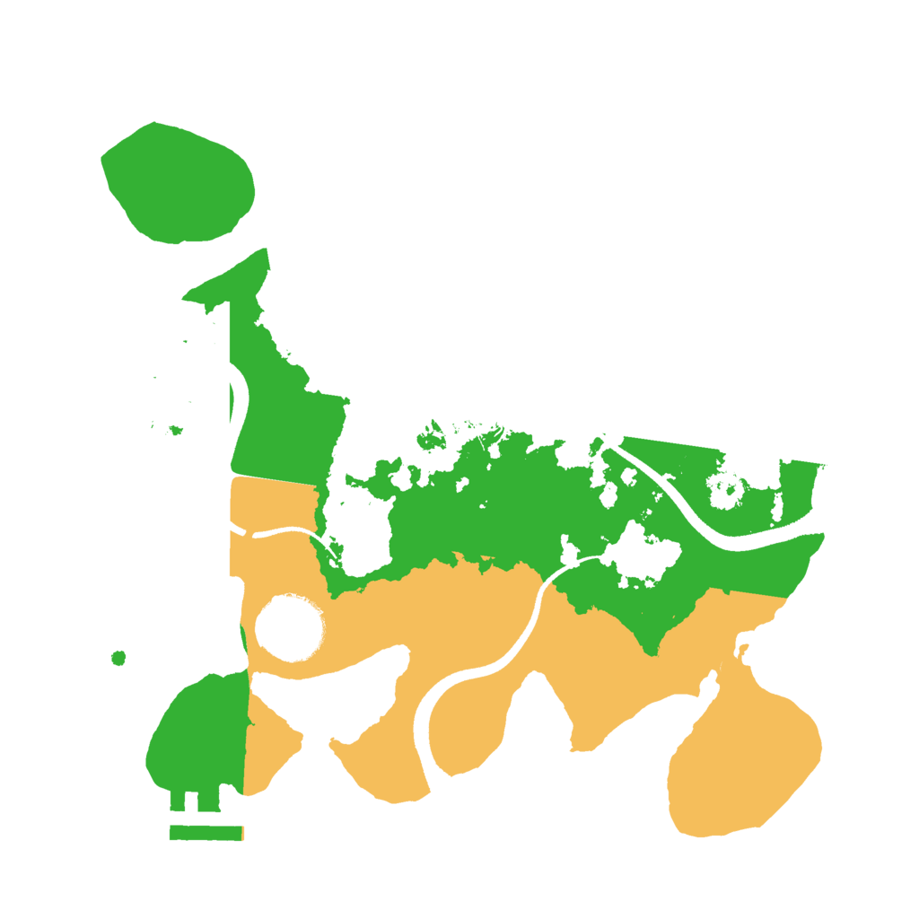 Biome Rust Map: Procedural Map, Size: 2500, Seed: 216324